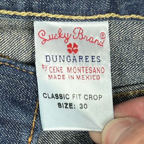 NEW Lucky Brand Classic Fit Mid Rise Medium Wash Crop Jeans Women’s 30 - Picture 8 of 10